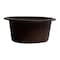 Alfi Brand Chocolate 17" Drop-In Round Granite Composite Kitchen Prep Sink AB1717DI-C - alternate 10